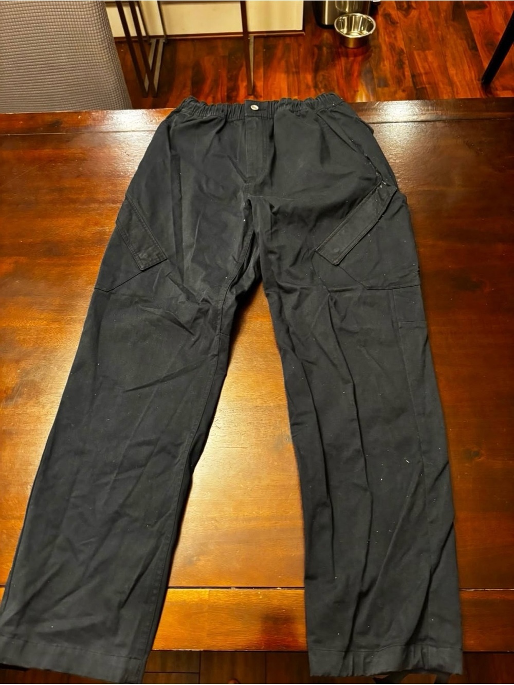 Jordan Black Cargo Pants with Elastic Waistband